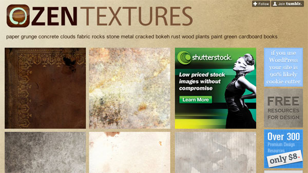 zentextures paper grunge concrete cloud textures