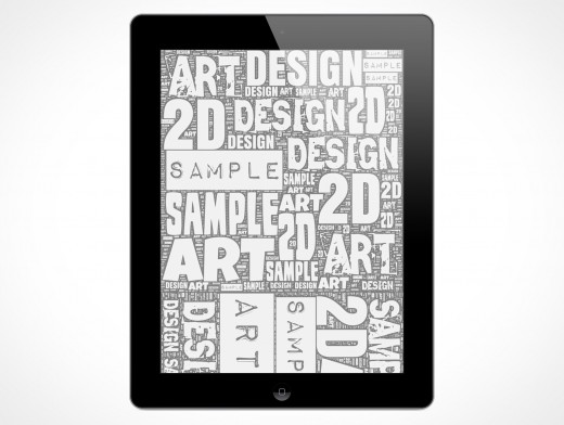 Second Generation iPad Mockup 7r