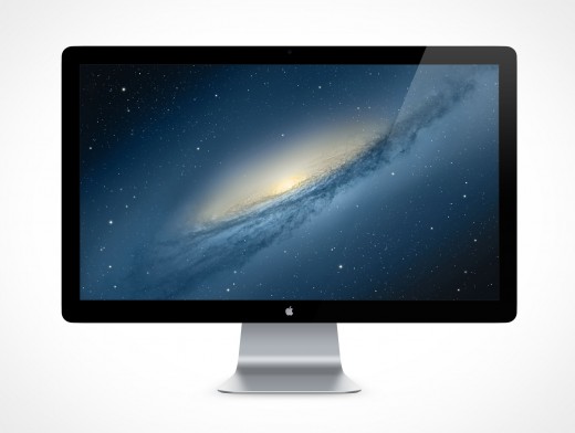 Apple Thunderbolt Cinema Display 27in PSD Cover Action