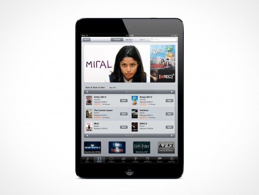 PSD Mockup iPad Mini 1024x768 iOS