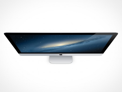 Apple iMac Cinema Display 27in PSD Mockup Action