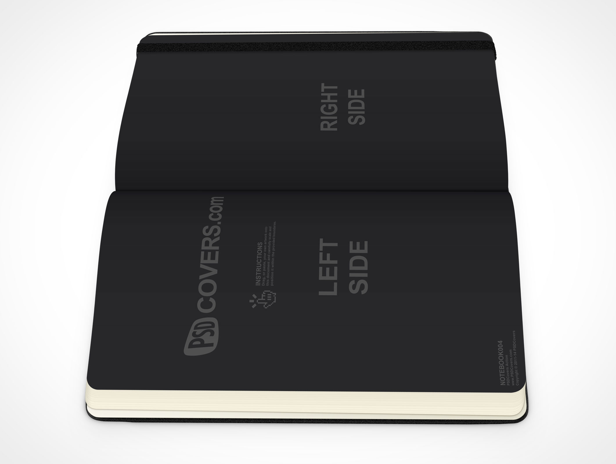 Black Notebook Mockup 4