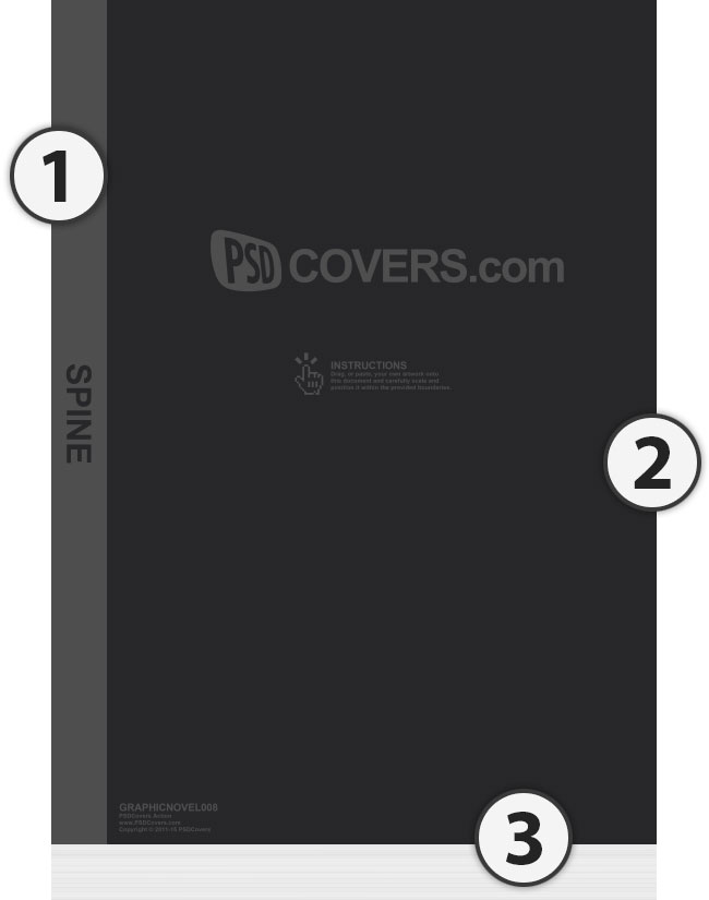 psdcovers step 1 sample template