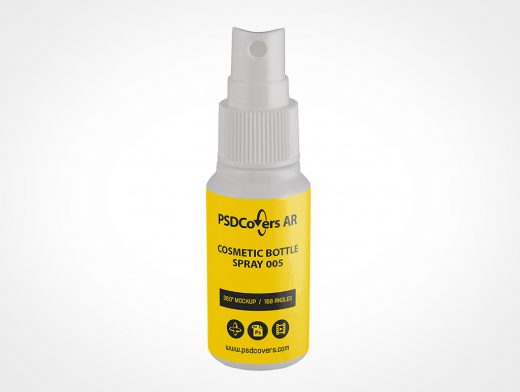 Cosmetic Spray Bottle Mockup 5r