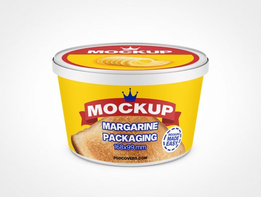 Tub Margarine Mockup 4r