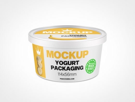 Yogurt Packaging Mockup 9r7