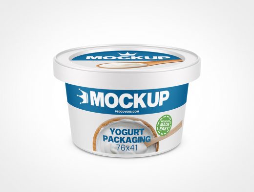 Yogurt Packaging Mockup 7r8