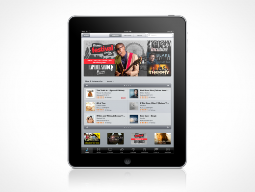 Apple iPad iOS template