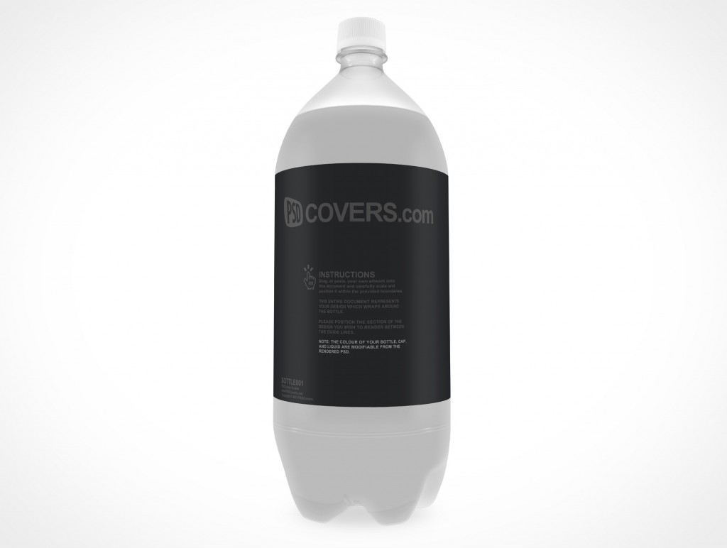 Download Bottle With In Action Mockup Psdcovers