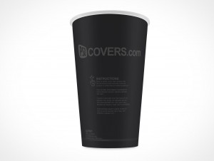 Paper Cup Mockup Low Angle Front View in Cup & Mug Catalog
