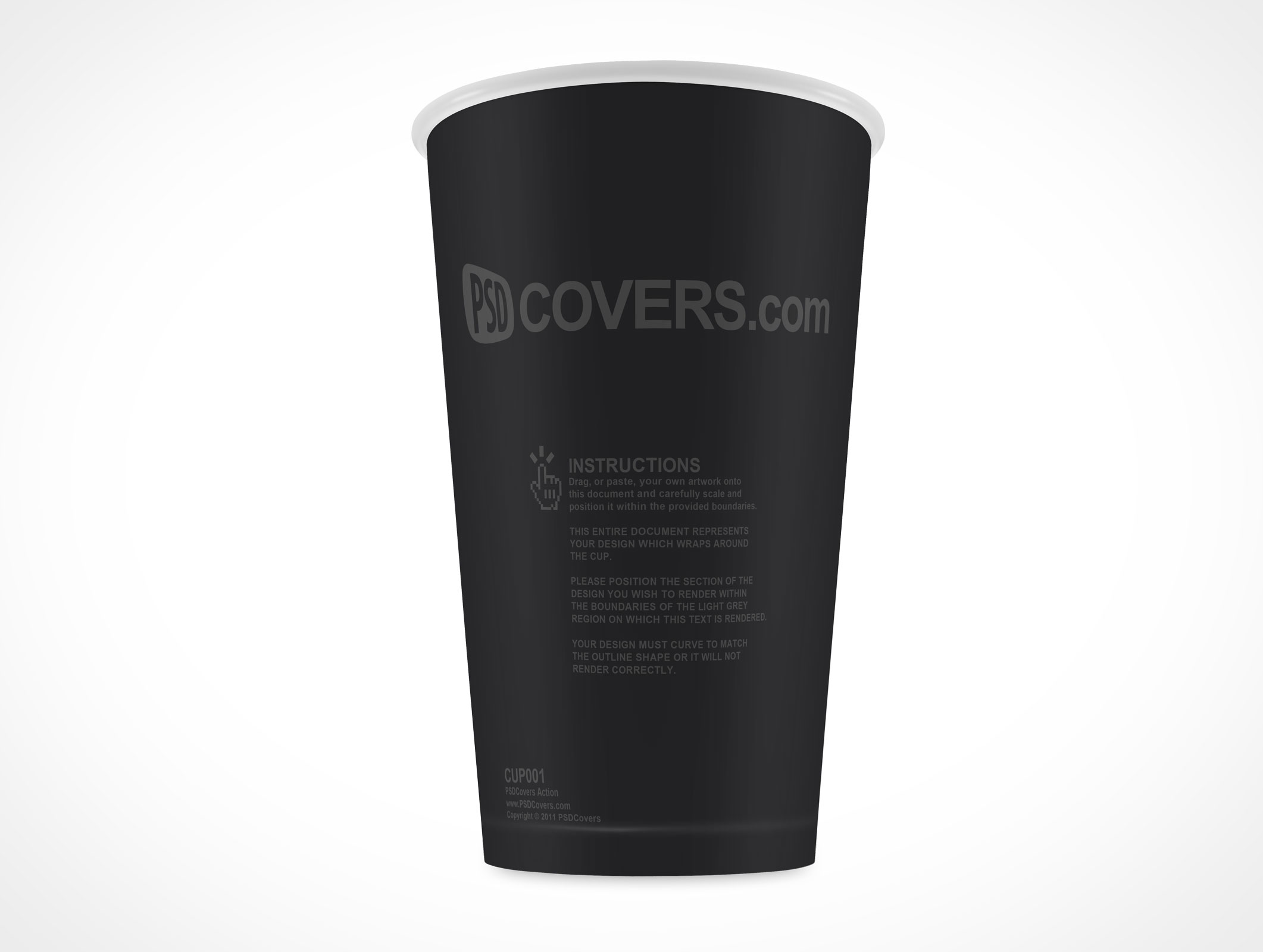 White Paper Coffee Cup Mockup 1