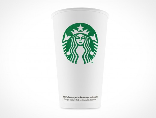 White Paper Coffee Cup Mockup 1r