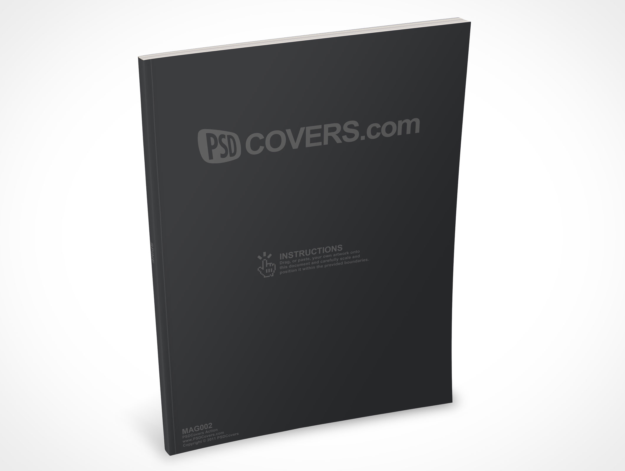 Standing Magazine Mockup 2