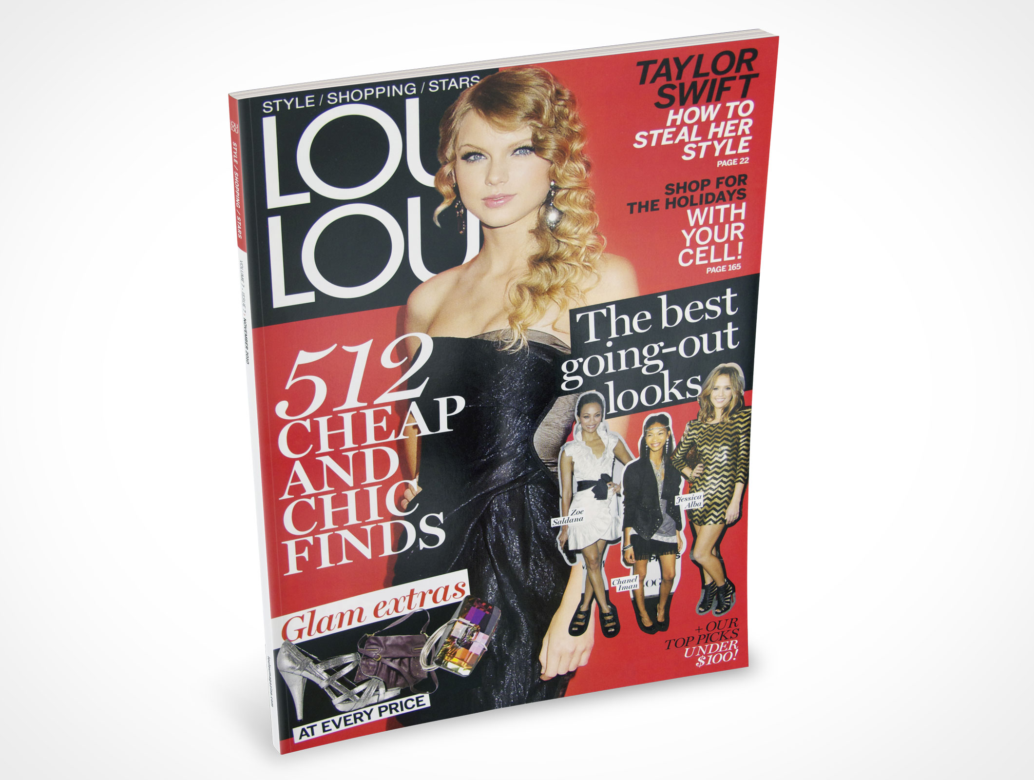 Standing Magazine Mockup 2r