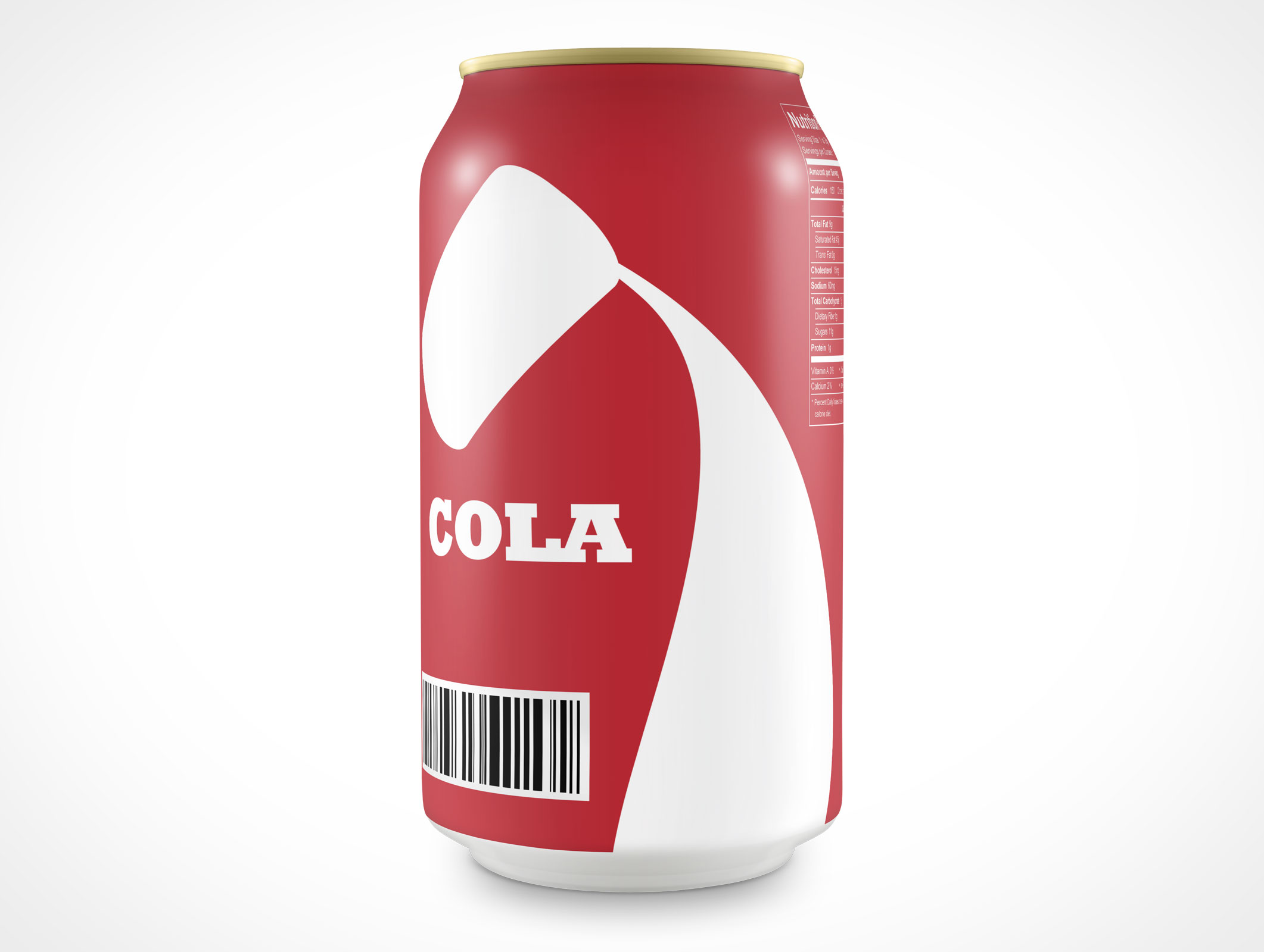 Soda Drink Can Mockup 5r2