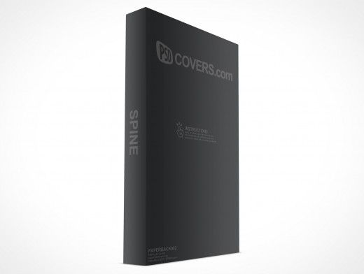 Standing Paperback Book Mockup 2