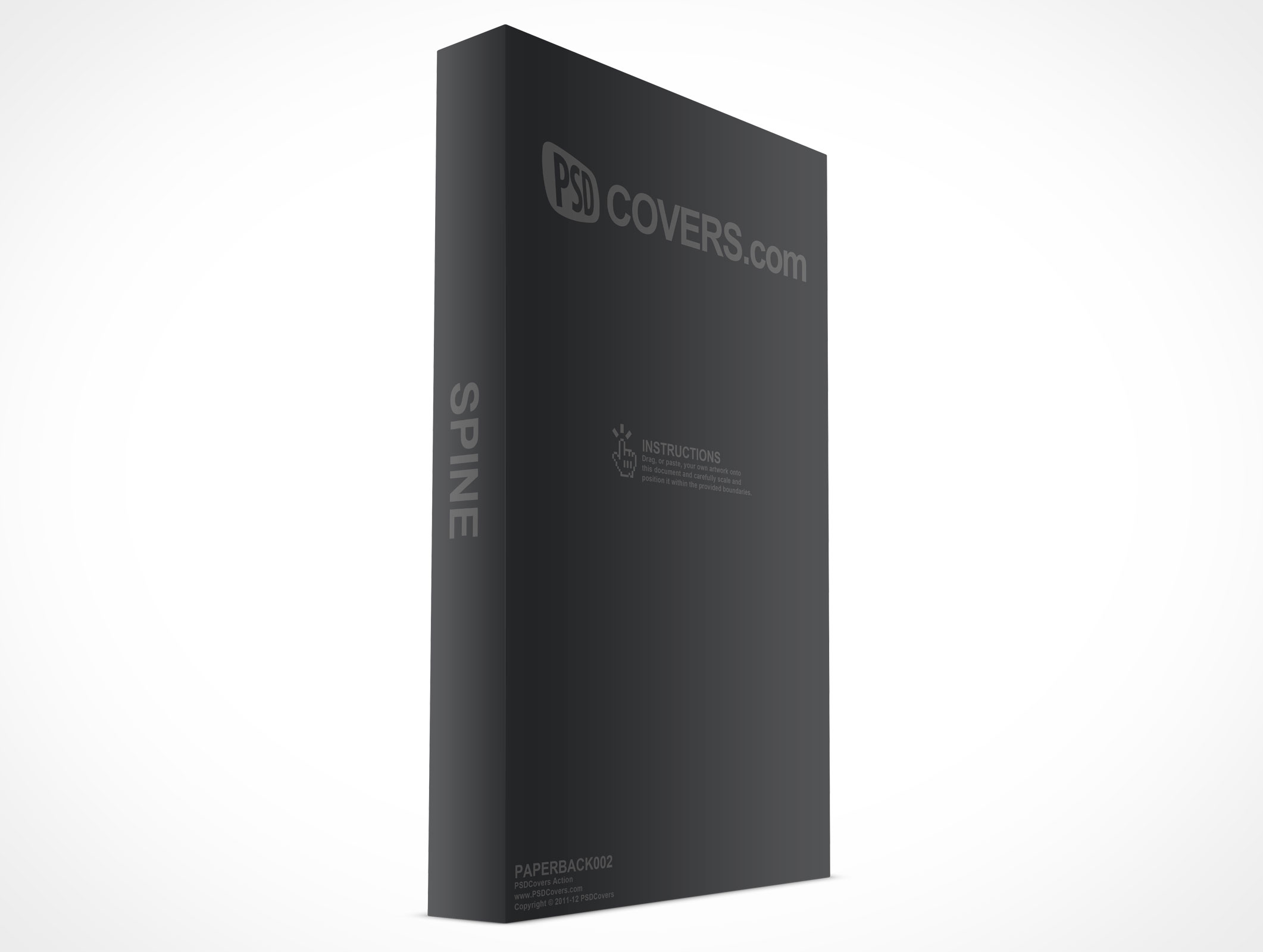 Standing Paperback Book Mockup 2