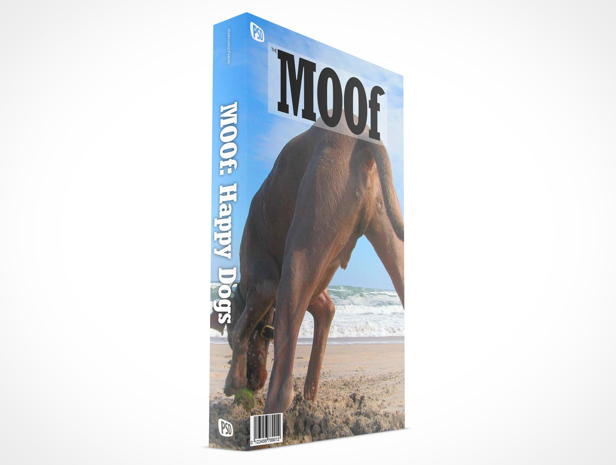 Standing Paperback Book Mockup 2r2
