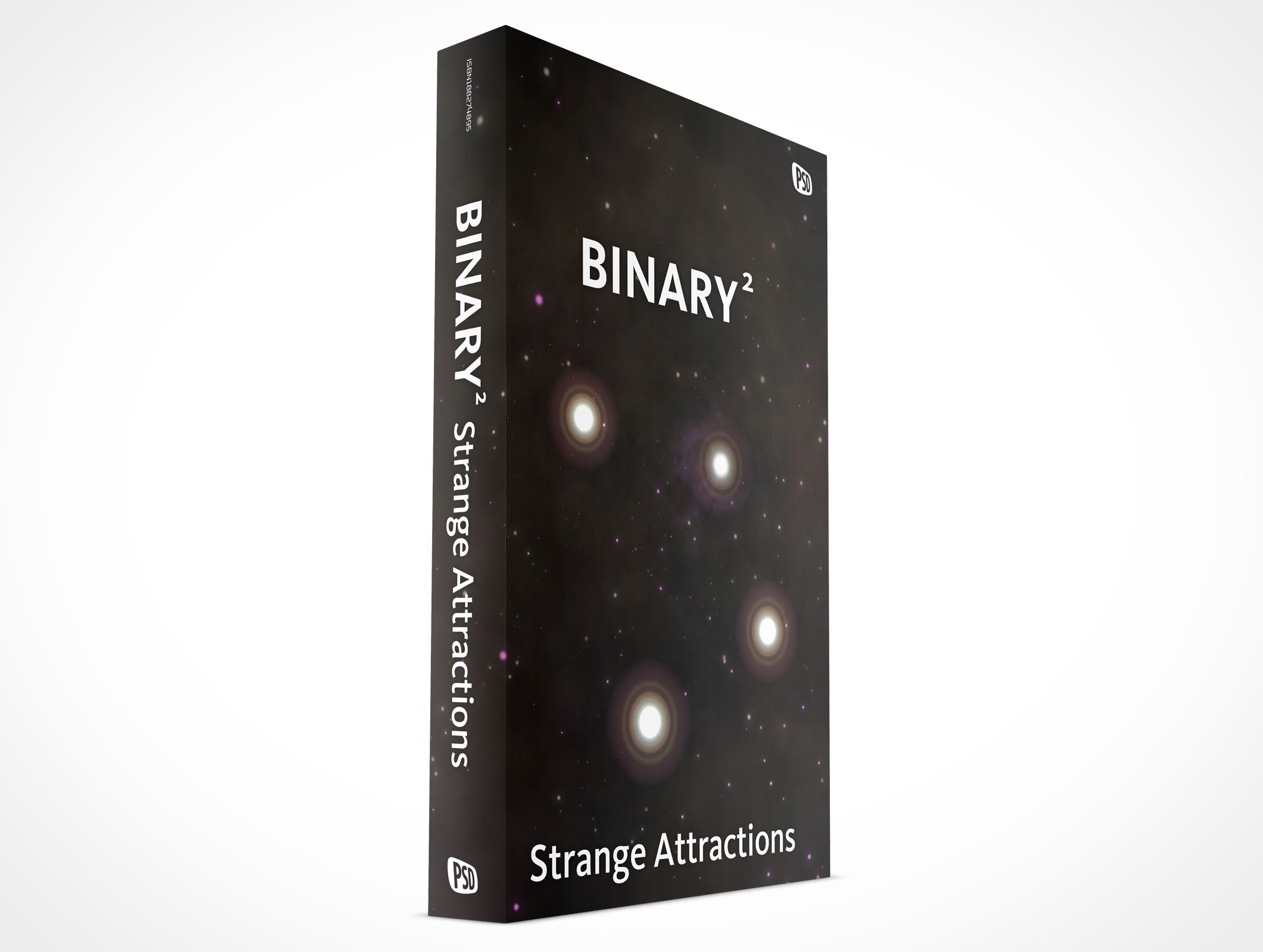 Standing Paperback Book Mockup 2r5