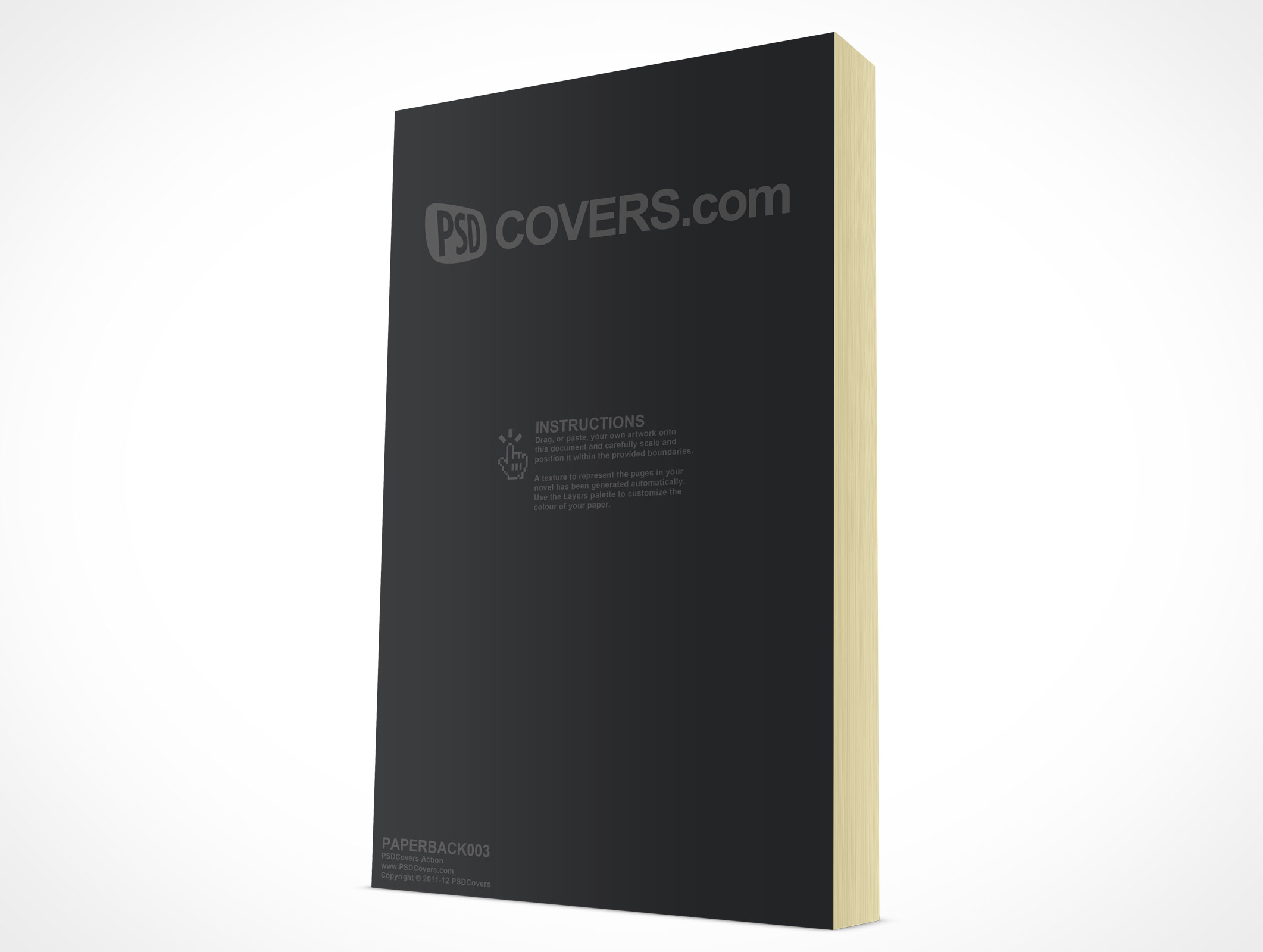 Standing Paperback Book Mockup 3