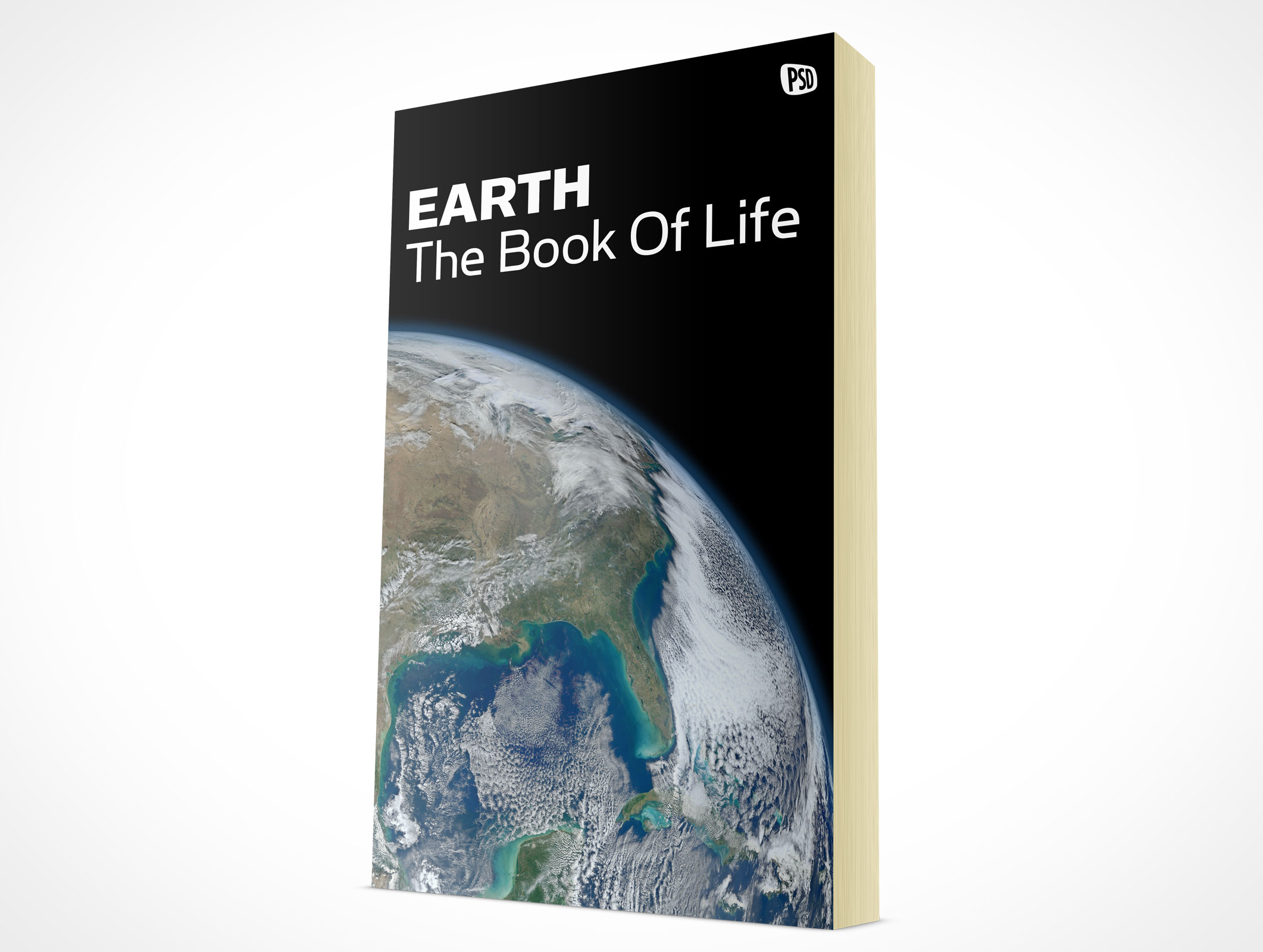 Standing Paperback Book Mockup 3r4