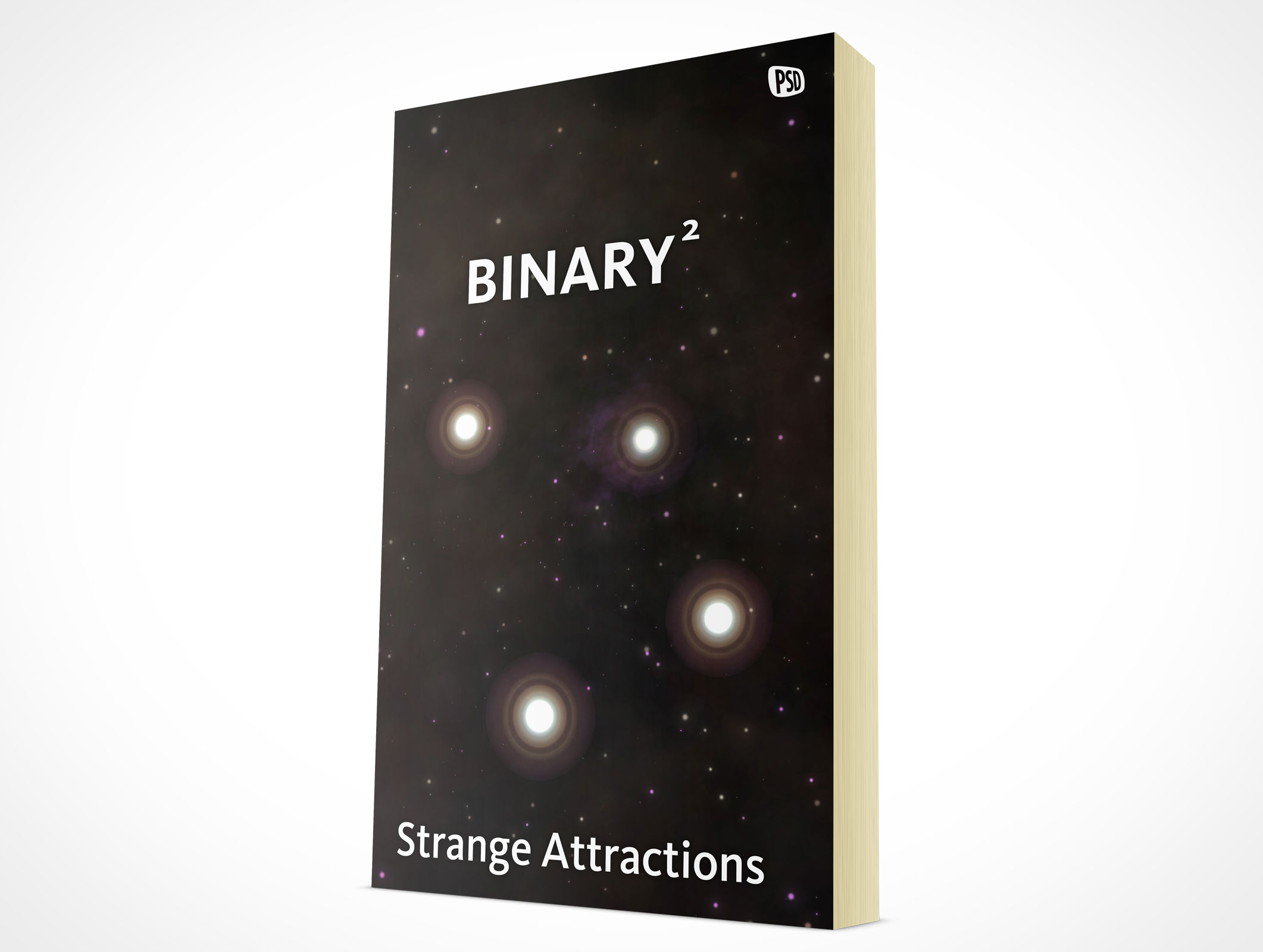 Standing Paperback Book Mockup 3r5