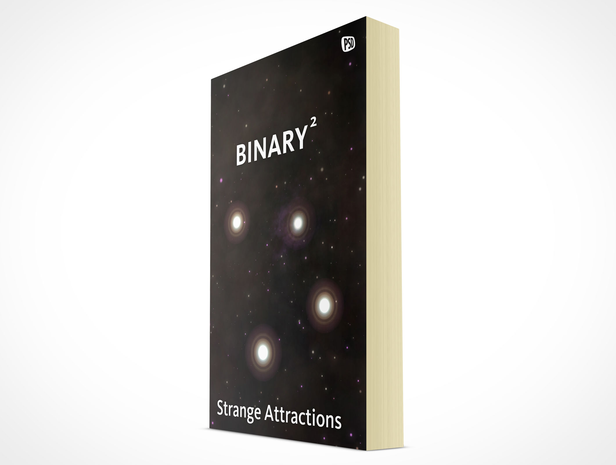 Standing Paperback Book Mockup 4r3