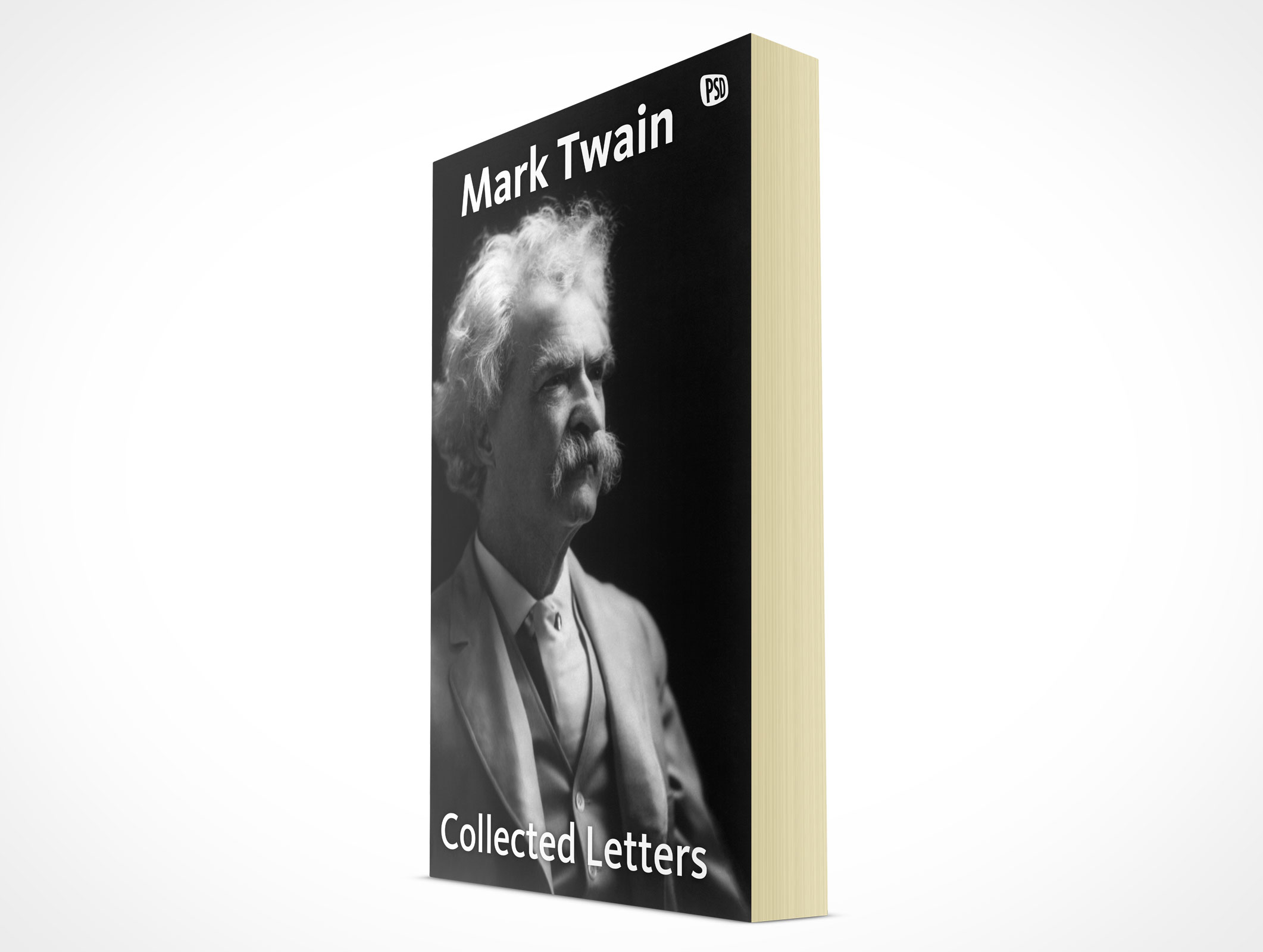 Standing Paperback Book Mockup 4r4
