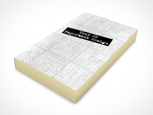 Faceup Paperback Book Mockup 6r