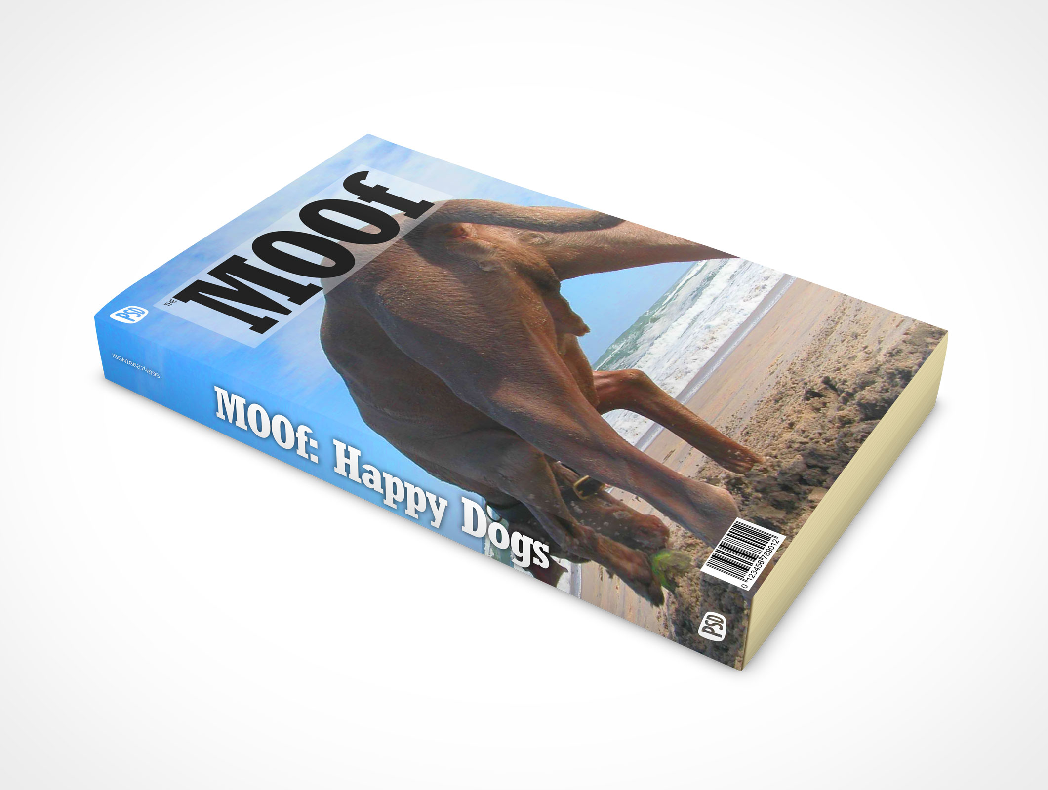 Faceup Paperback Book Mockup 8r4