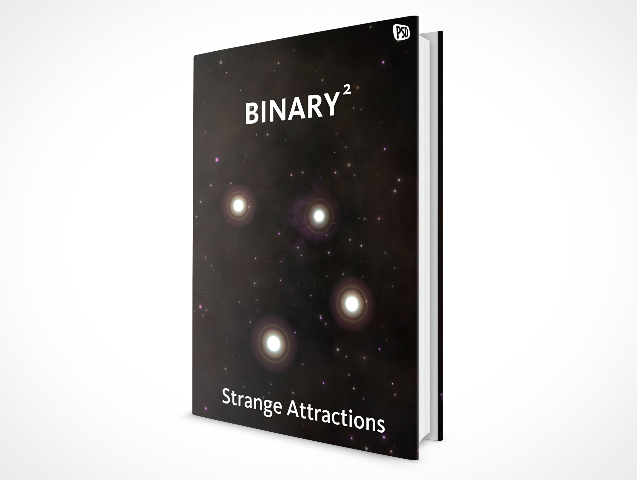 Sleeved Hardcover Book Mockup 3r4