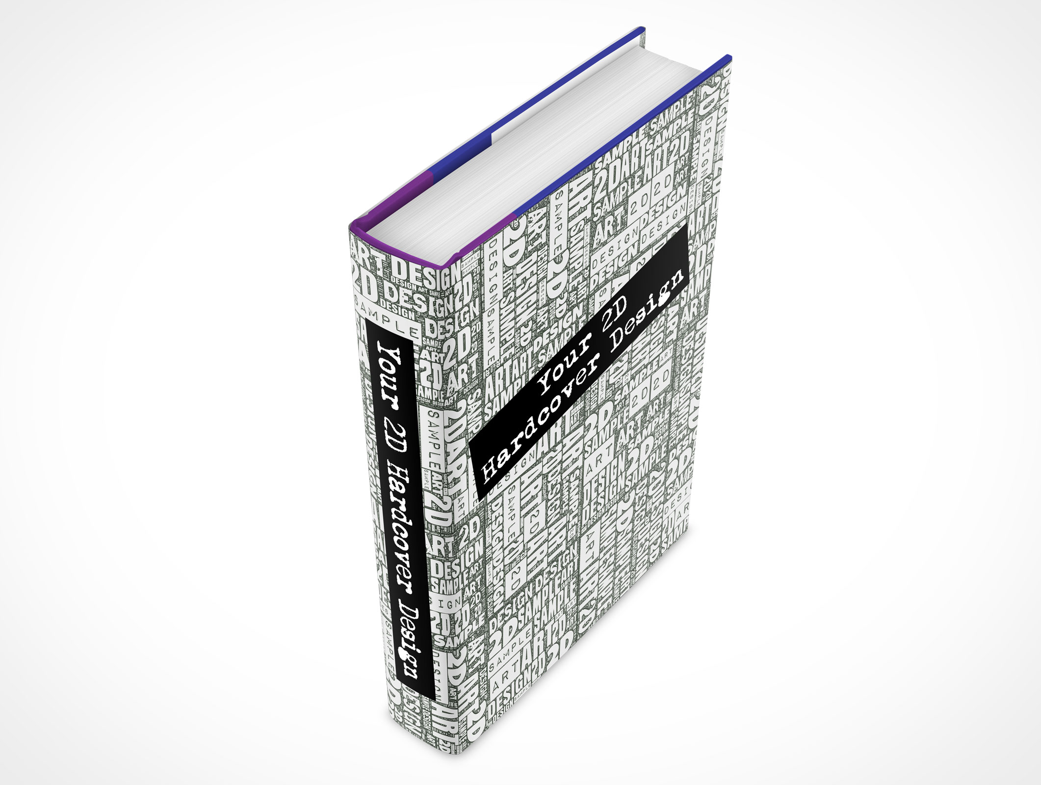 Sleeved Hardcover Book Mockup 5r