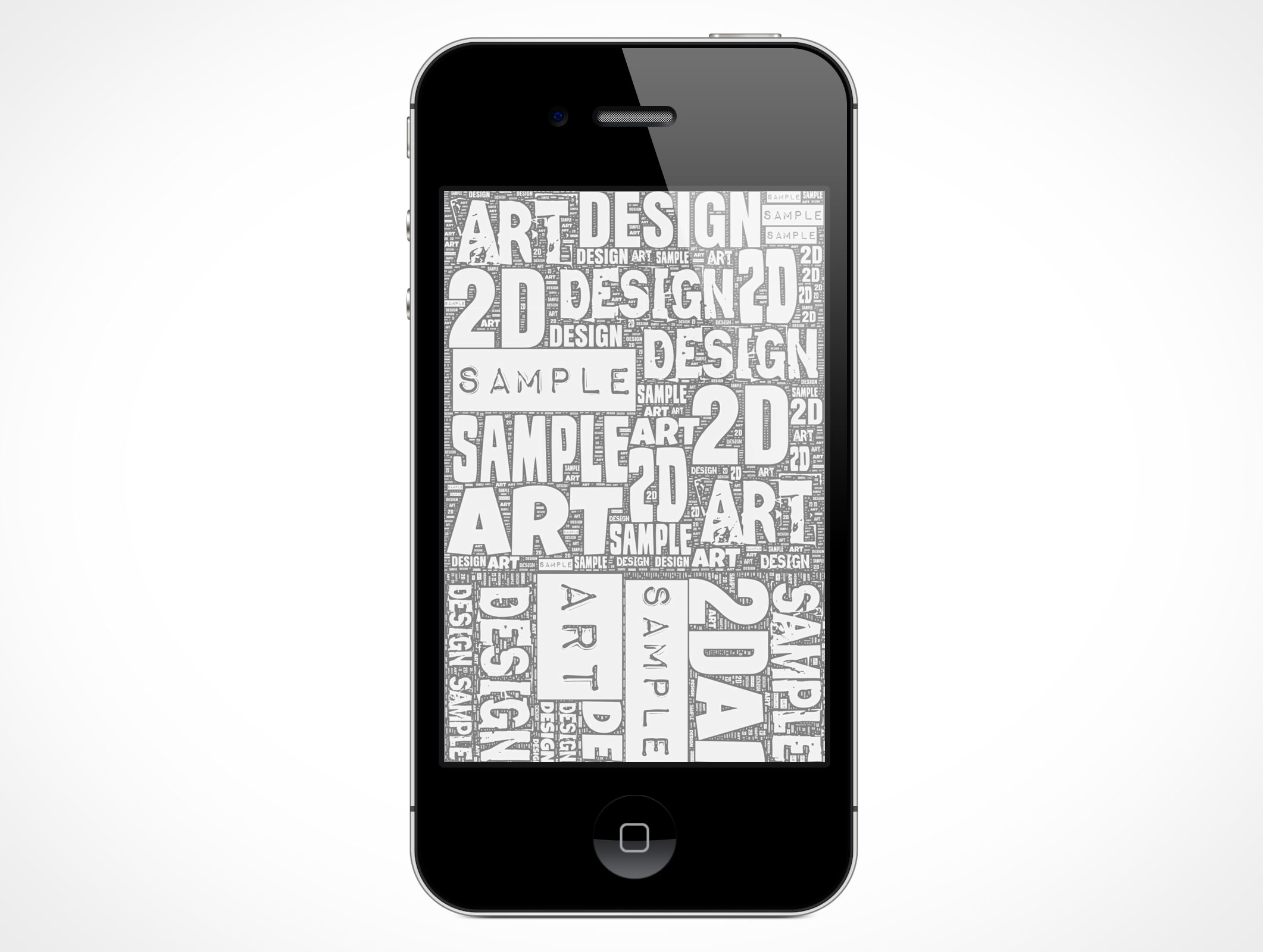 Standing iPhone 4S Mockup 1r