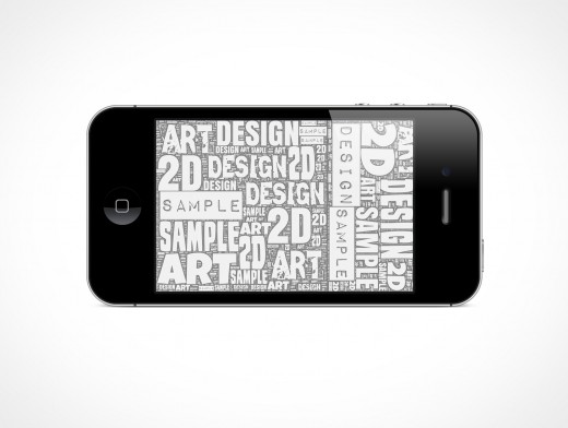 Landscape iPhone 4S Mockup 2r