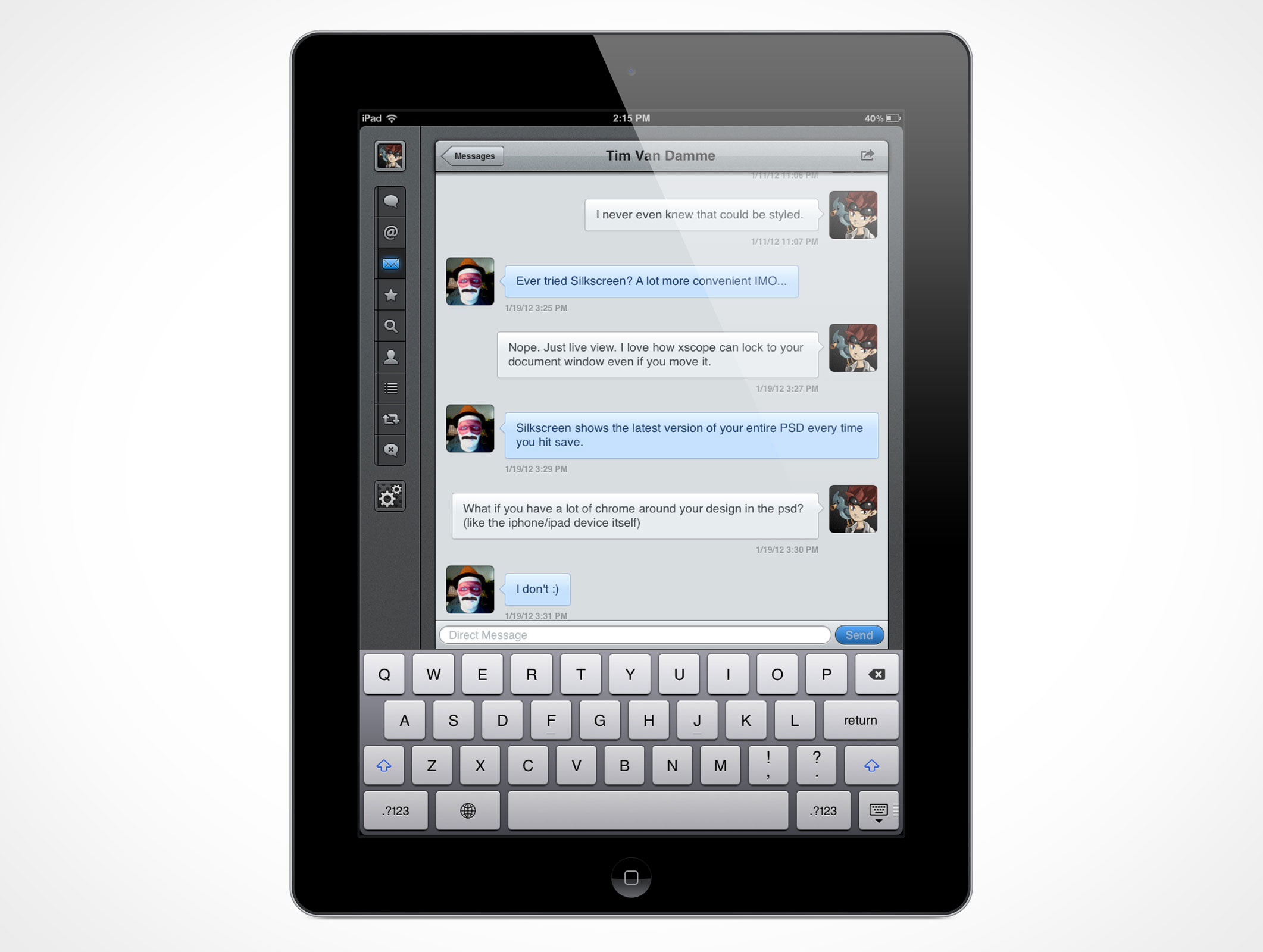 Second Generation iPad Mockup 7r2