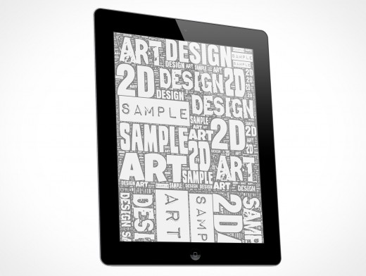 Second Generation iPad Mockup 9r