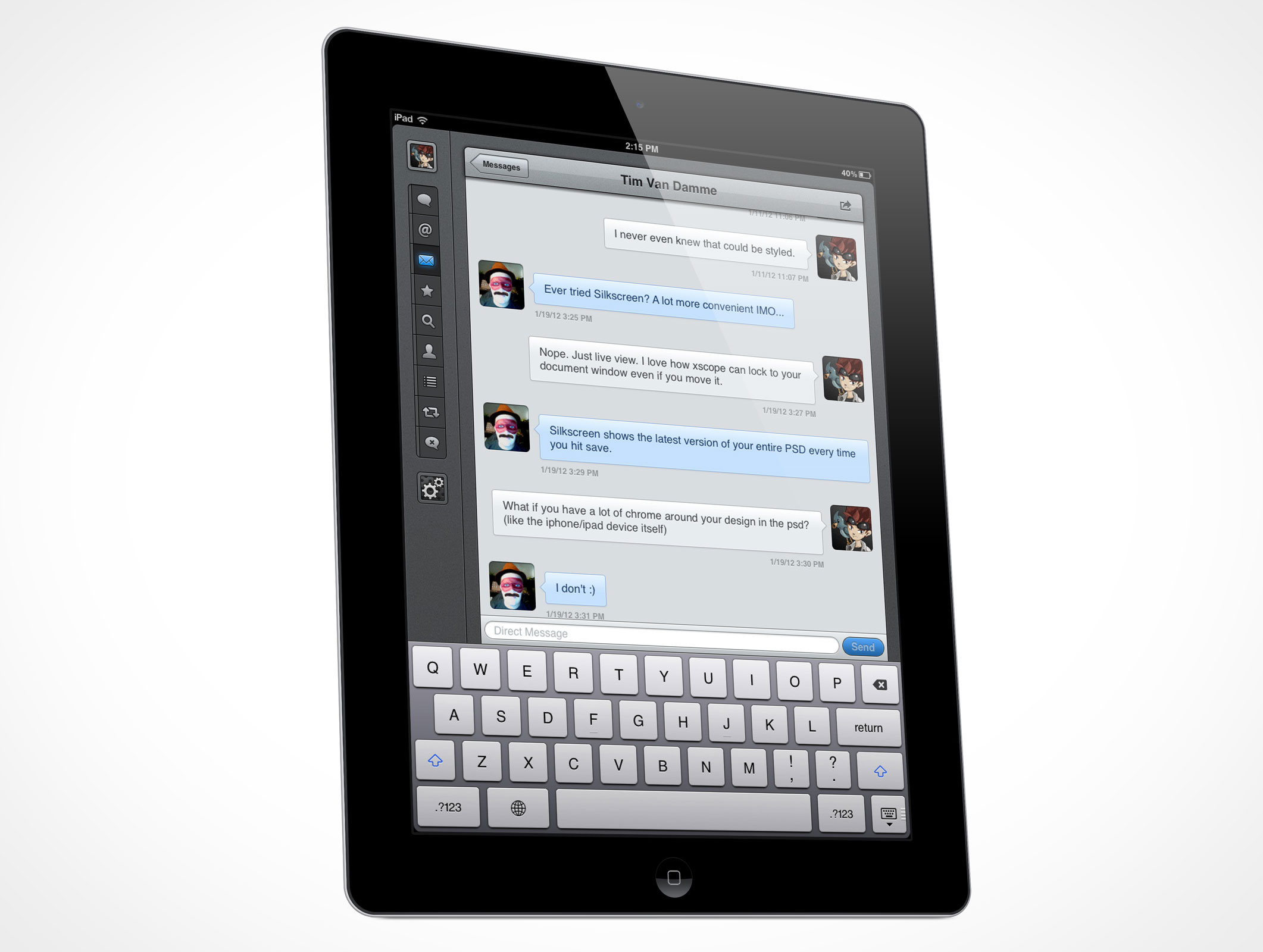 Second Generation iPad Mockup 9r4