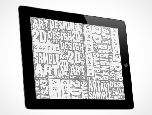 Second Generation iPad Mockup 12r