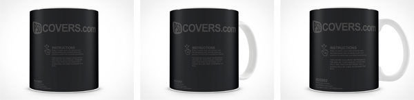 Blank white ceramic mug PSD template