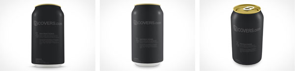 Blank Soda Pop Aluminum PSD Can