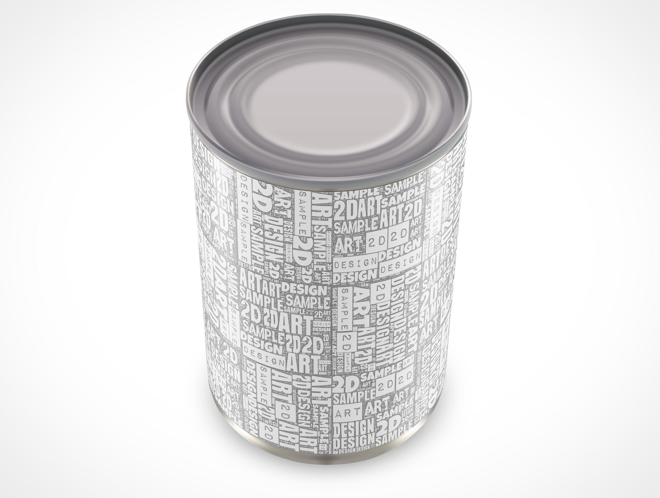 Metal Soup Can Mockup 9r4