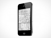 Standing iPhone 4S Mockup 4r