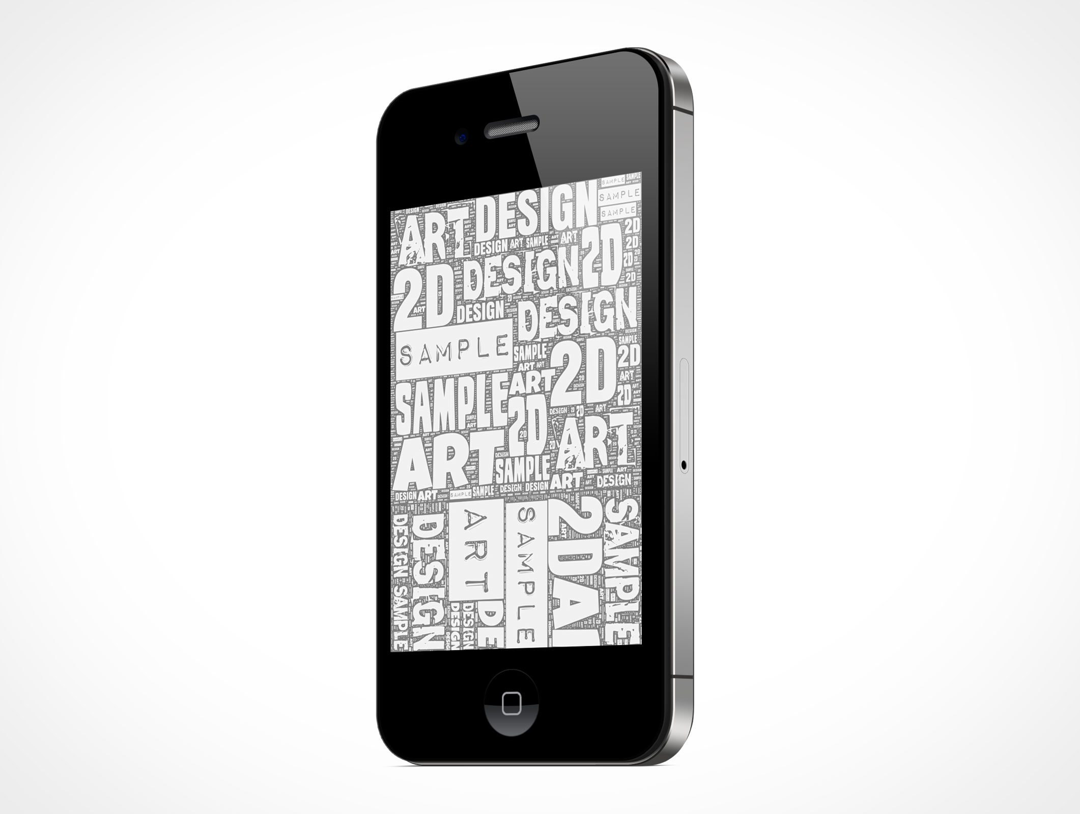 Standing iPhone 4S Mockup 4r