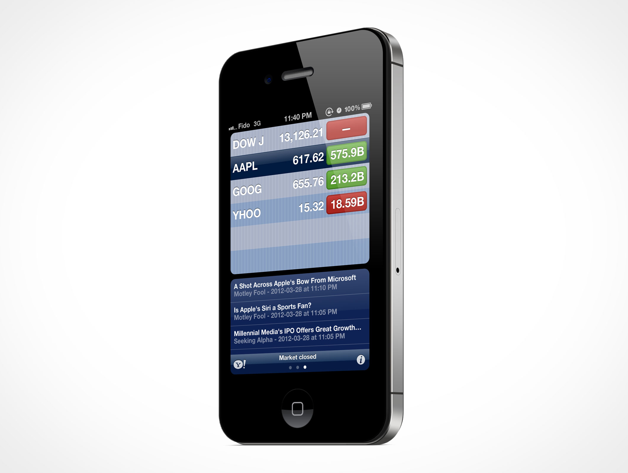 Standing iPhone 4S Mockup 4r3
