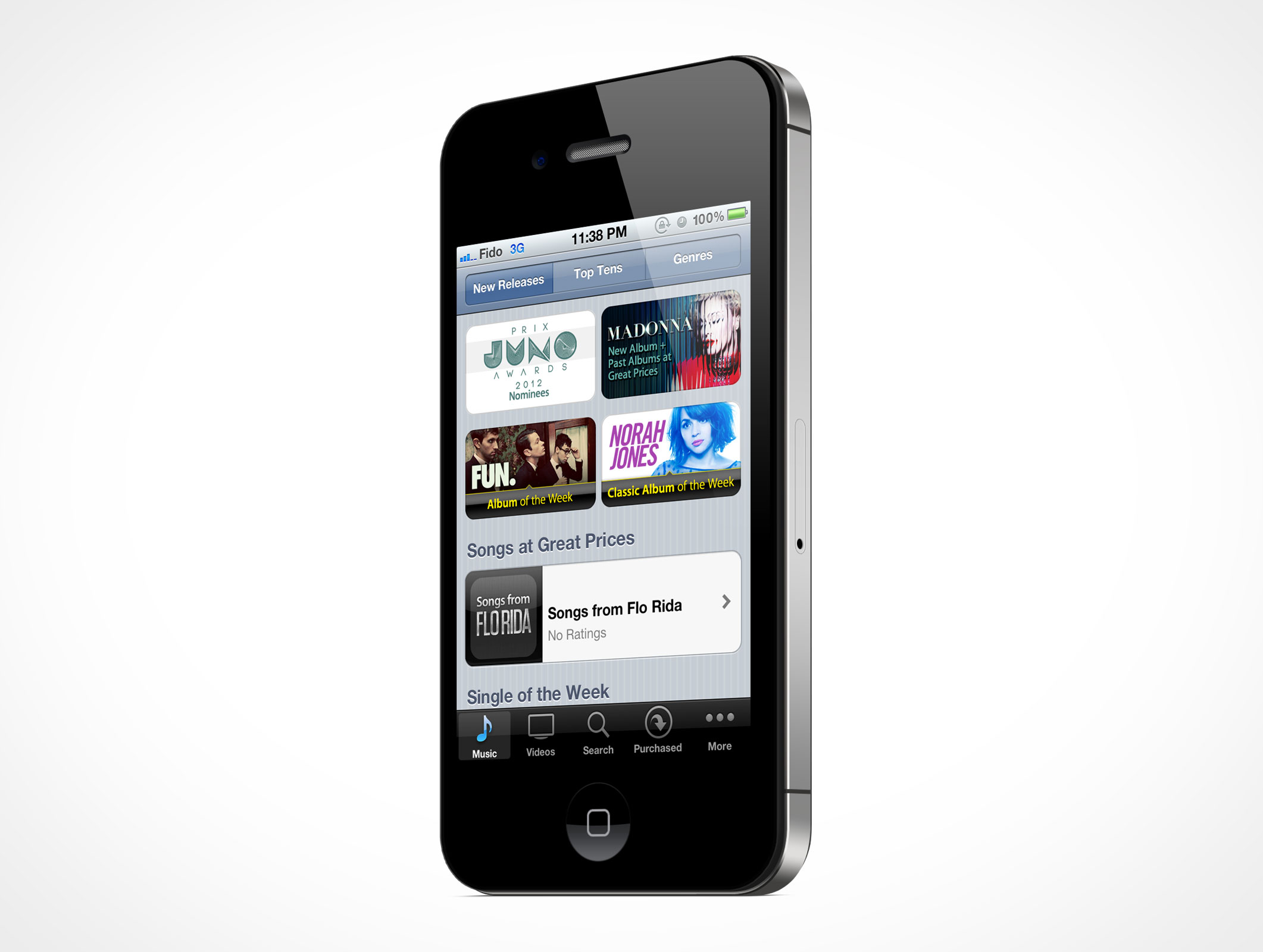 Standing iPhone 4S Mockup 4r4