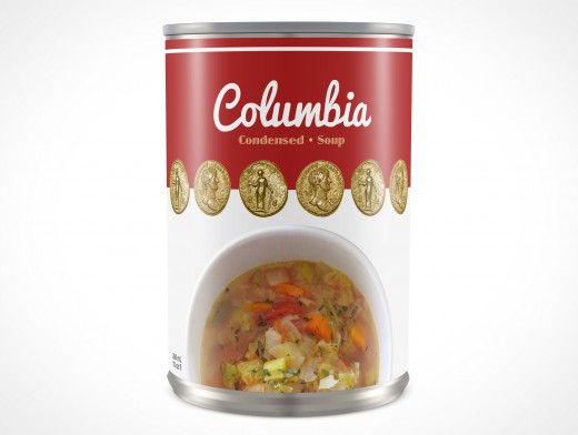 Metal Soup Can Mockup 10r