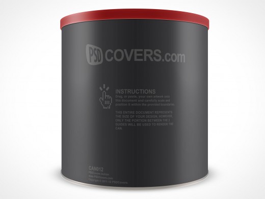 Ground Coffee Can Mockup 12