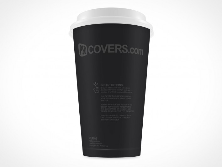 Reveal your designs using this White Paper Coffee Cup Mockup 2