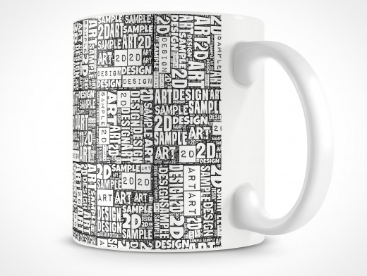 PSD Ceramic Coffee Cup Mug