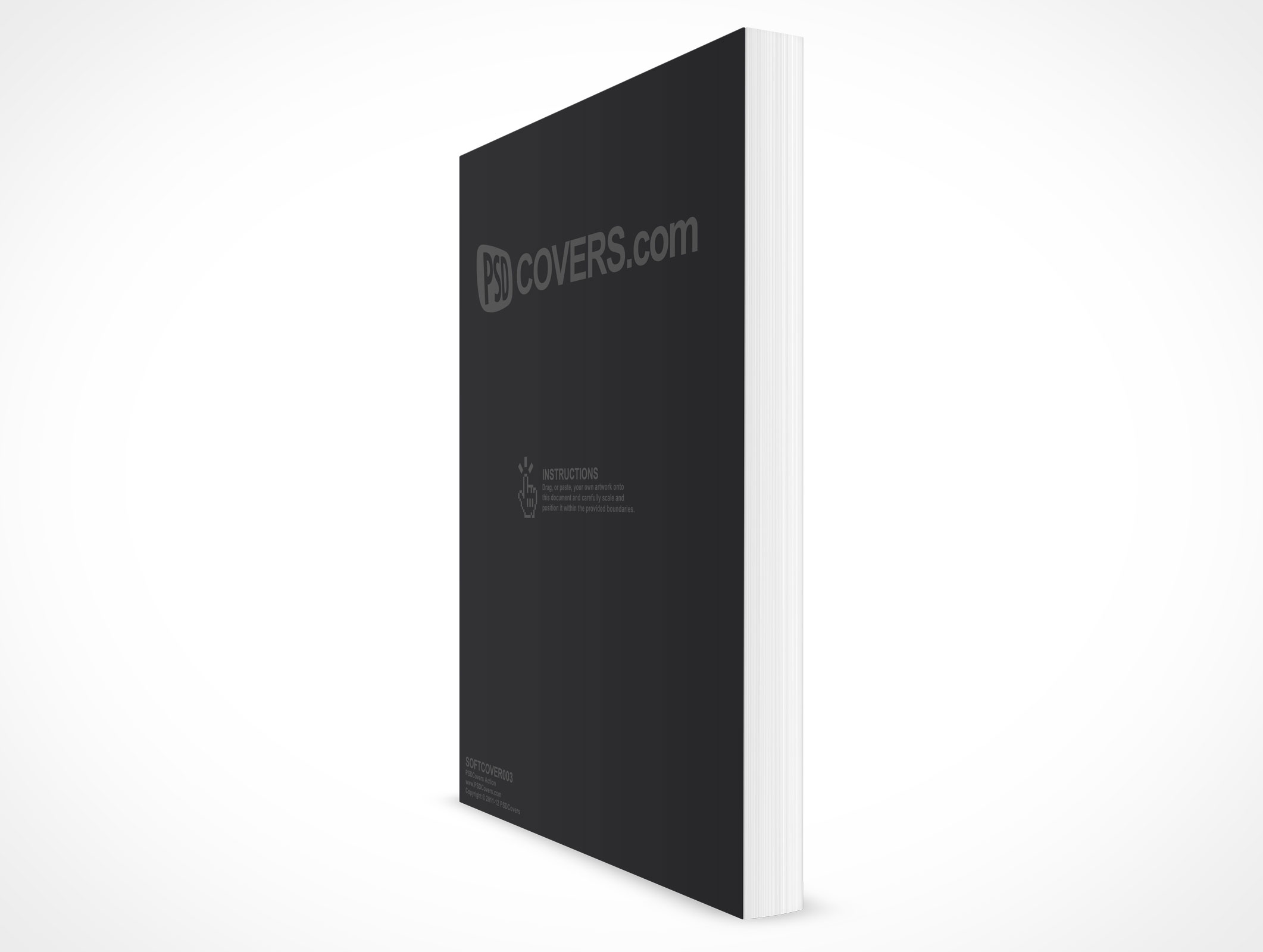 8.5 X 11 Standing Softcover Mockup 3